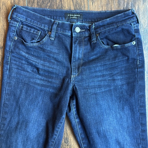 Banana Republic Slim Boot Cut jeans size 8 dark wash (G16) - Picture 2 of 7